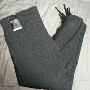 Sport High-Rise Drawstring Joggers - Charcoal Gray